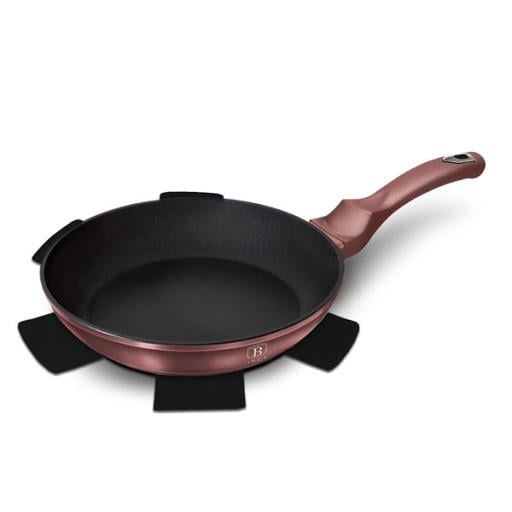 Сковорода традиционная Berlinger Haus I-Rose Edition для любых плит со сьемной ручкой алюминий 28 см Бежевый (1641868049)