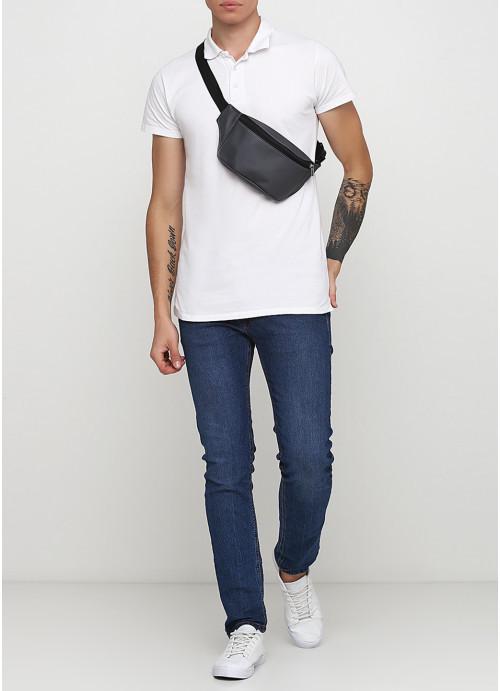 Поясная сумка мужская экокожа Черный (2618898874) - фото 8