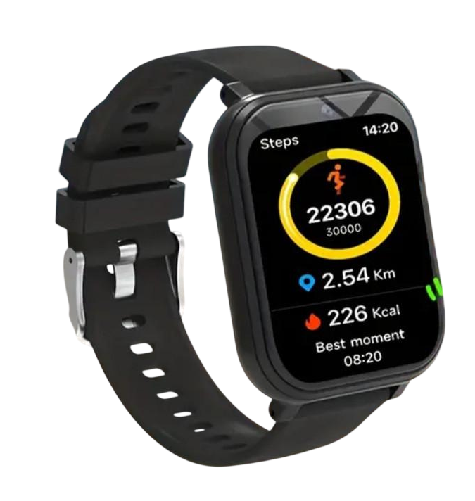 Детские умные часы с камерой/играми/мониторингом сна/шагомером/будильником/фонариком Черный