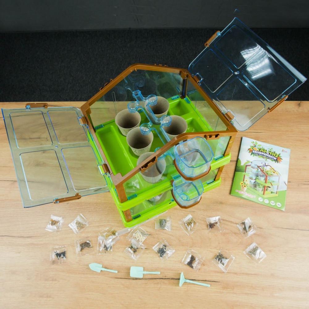 Теплиця для вирощування рослин Fun Game двоярусна з насінням/ґрунтом та інструментами (30569612) - фото 5 Теплиця для вирощування рослин Fun Game двоярусна з насінням/ґрунтом та інструментами (30569612) - фото 5