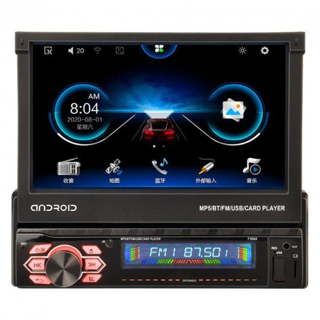 Автомагнитола 7188A 1DIN 7" GPS BT WI-FI USB AUX (7188A_4158) Автомагнитола 7188A 1DIN 7" GPS BT WI-FI USB AUX (7188A_4158)