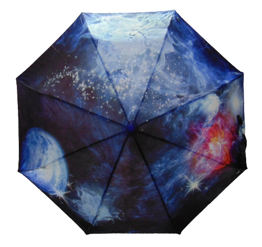 Парасолька напівавтомат Lantana 811-2 Космос антивітер Синій (1833882200) - фото 1