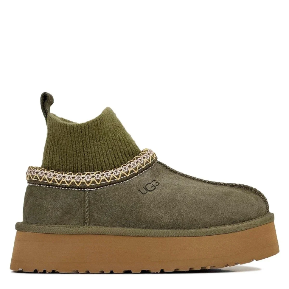 Уги жіночі UGG Tasman Platform Sock Khaki р. 40 Хакі (20971)