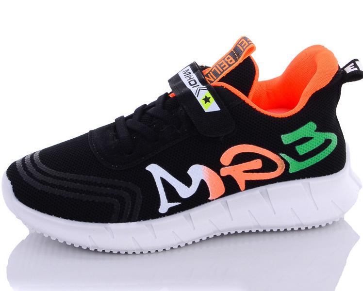 Текстильные кроссовки Lilin A03 р. 40 Черно-оранжевый