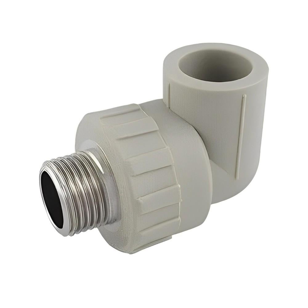 Угол LING LONG 20 мм х 3/4" PP-R с наружной резьбой (52849)