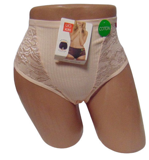 Трусы женские с кружевом Uokin 8726 3XL Бежевый