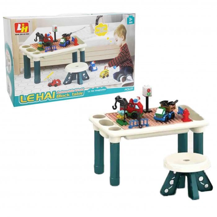 Конструктор-столик 6314 2в1 стульчик 77 элементов (1724870326) - фото 3 Конструктор-столик 6314 2в1 стульчик 77 элементов (1724870326) - фото 3