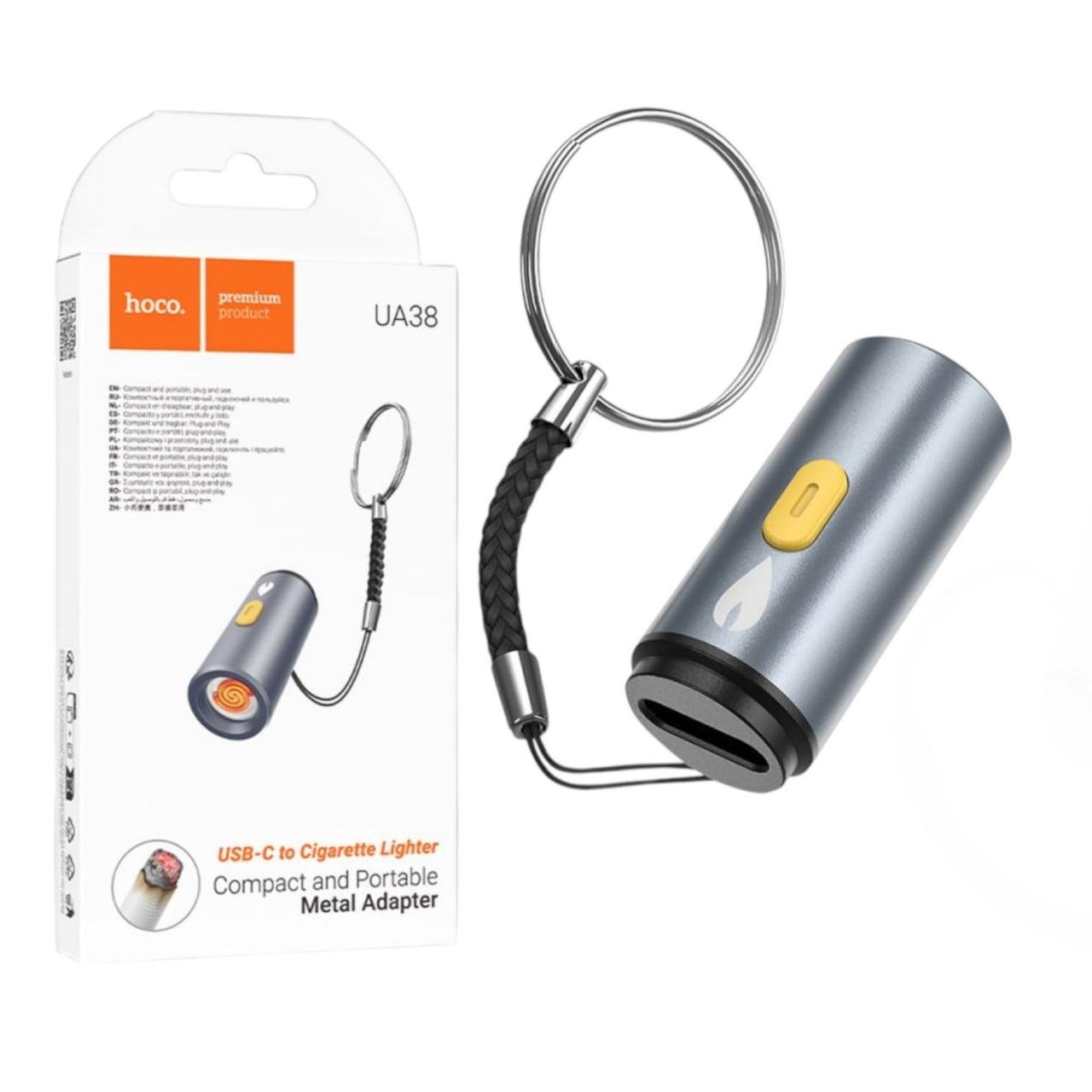Переходник Hoco UA38 Type-C в автомобильный прикуриватель (25268171)