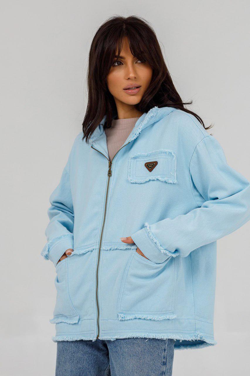 Кардиган женский Denim oversize р. 56 Голубой