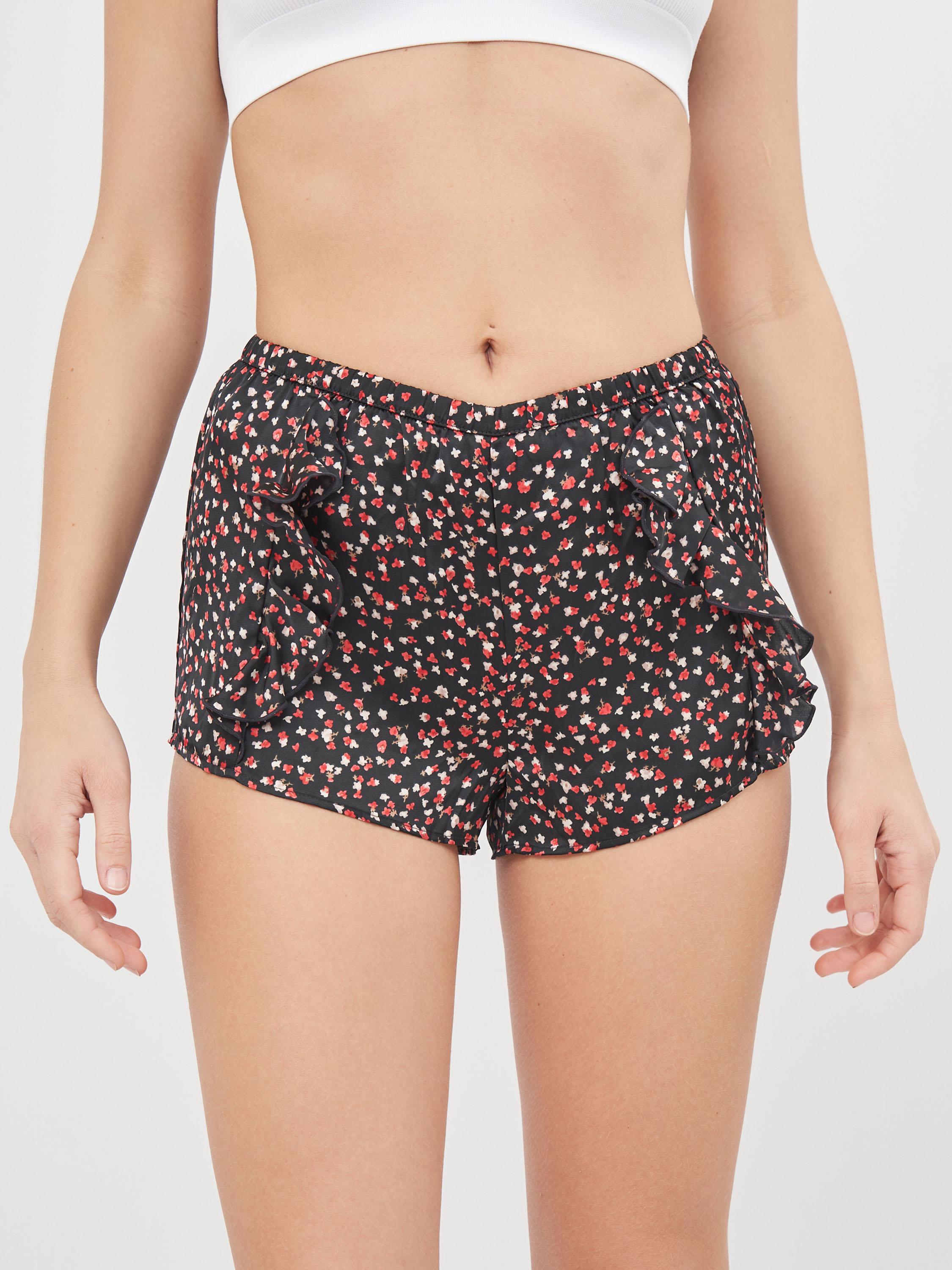 Шорты для сна H&M цветы XS Черный (280172022892)