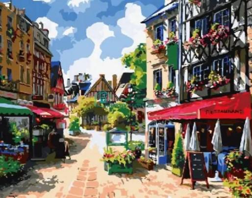 Картина по номерам Josef Otten Города Городские улочки 30х40 см в термопакете (115EKTL_O-mt)