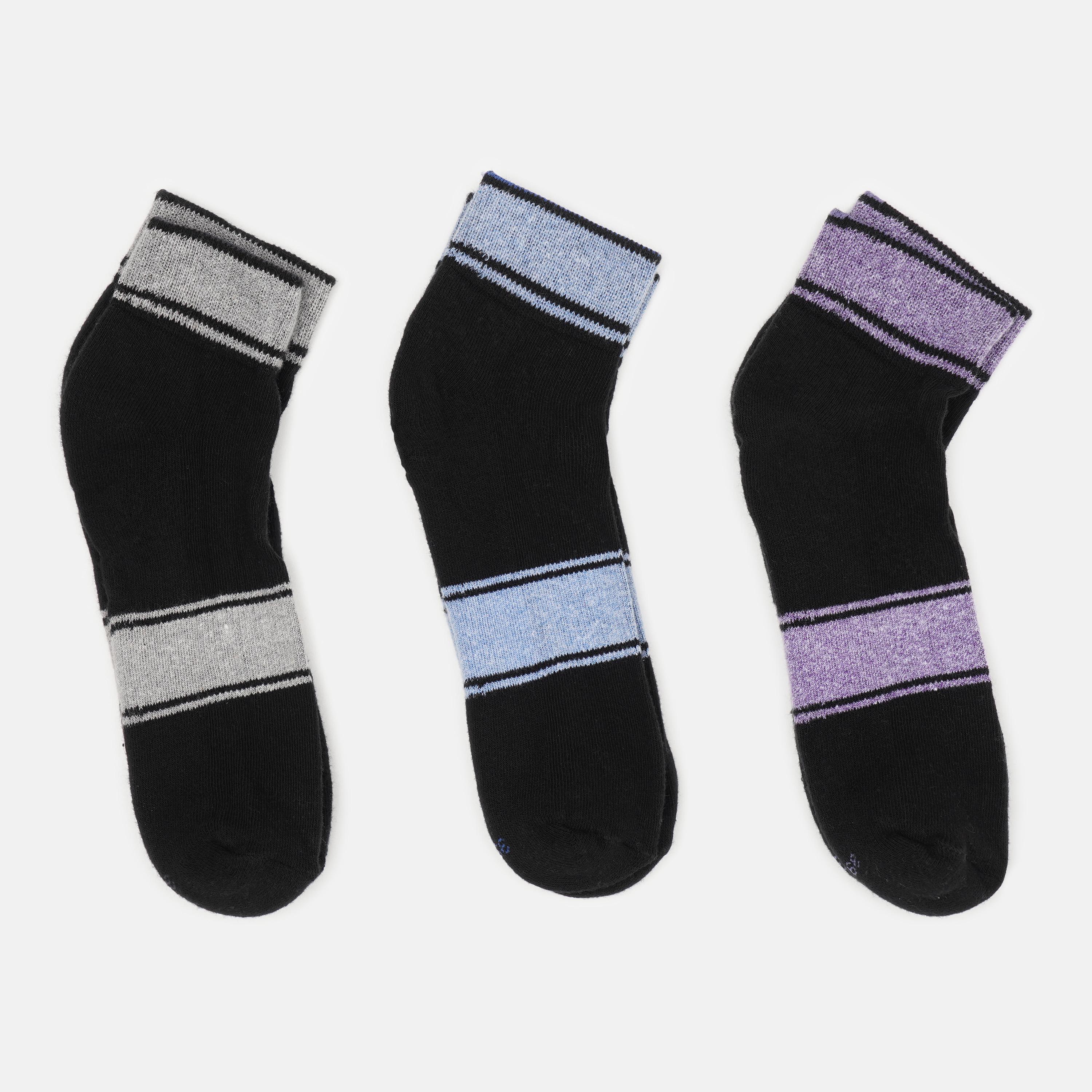Носки C&A Полоска 3 пары р. 39-42 Черный (2246979440602)