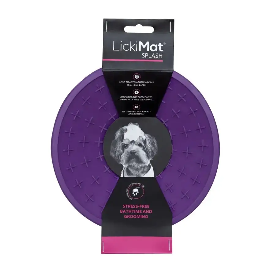 Килимок для повільного живлення LickiMat Dog Splash Purple