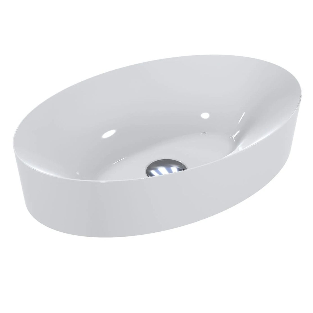 Умивальник накладний Miraggio Eva овальний 500x320 мм Білий (MG-0000187)