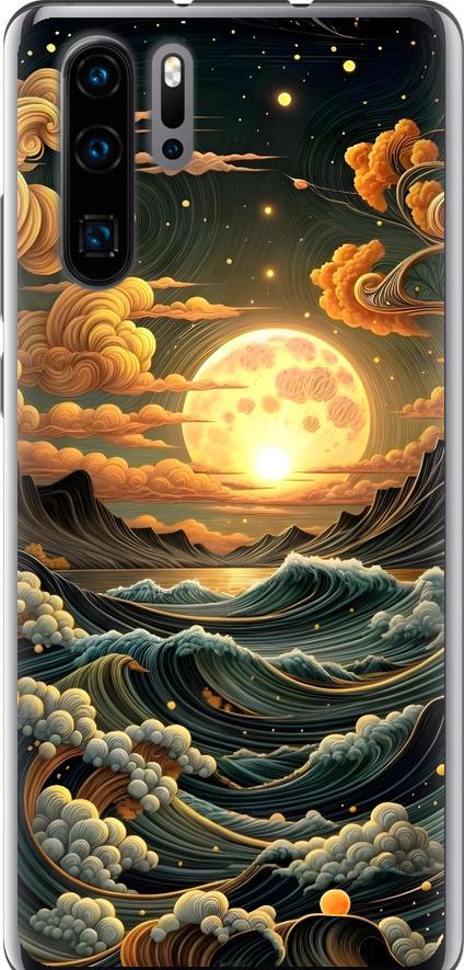 Чехол на Huawei P30 Pro Арт волны (6332u-1621-42517)