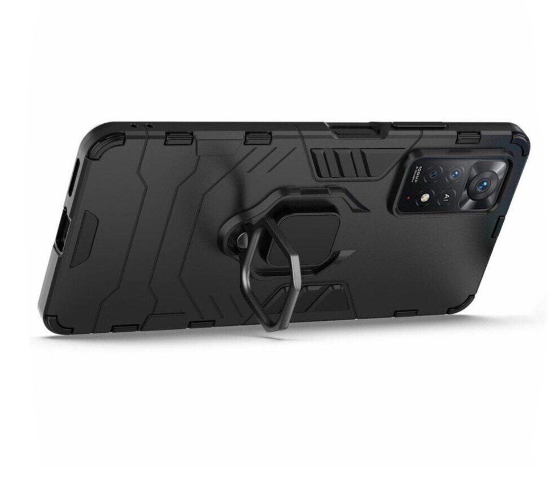 Чехол бампер Primolux Ring Armor для Xiaomi Redmi Note 12 Pro 4G - Black - фото 3 Чехол бампер Primolux Ring Armor для Xiaomi Redmi Note 12 Pro 4G - Black - фото 3