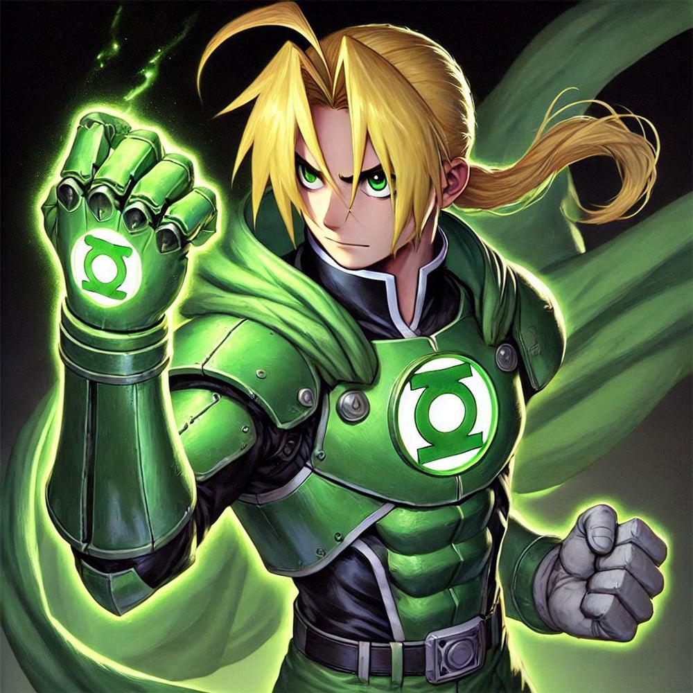 Алмазная мозаика SHLab Fullmetal Alchemist Brotherhood Эдвард SHS-40389 Полная Выкладка 40x40 см (40389)
