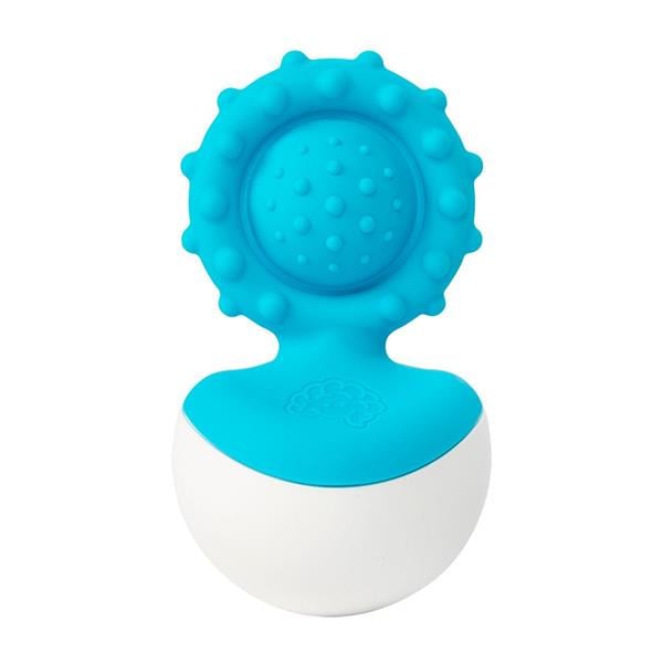 Прорезыватель-неваляшка Fat Brain Toys dimpl wobl Голубой (FA217-4)