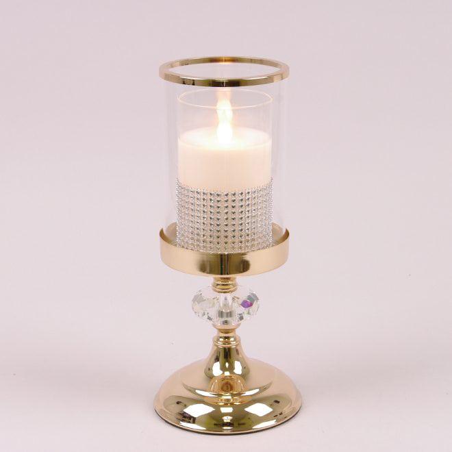 Підсвічник металевий Flora 28 см Золотий (36726) - фото 2 Підсвічник металевий Flora 28 см Золотий (36726) - фото 2