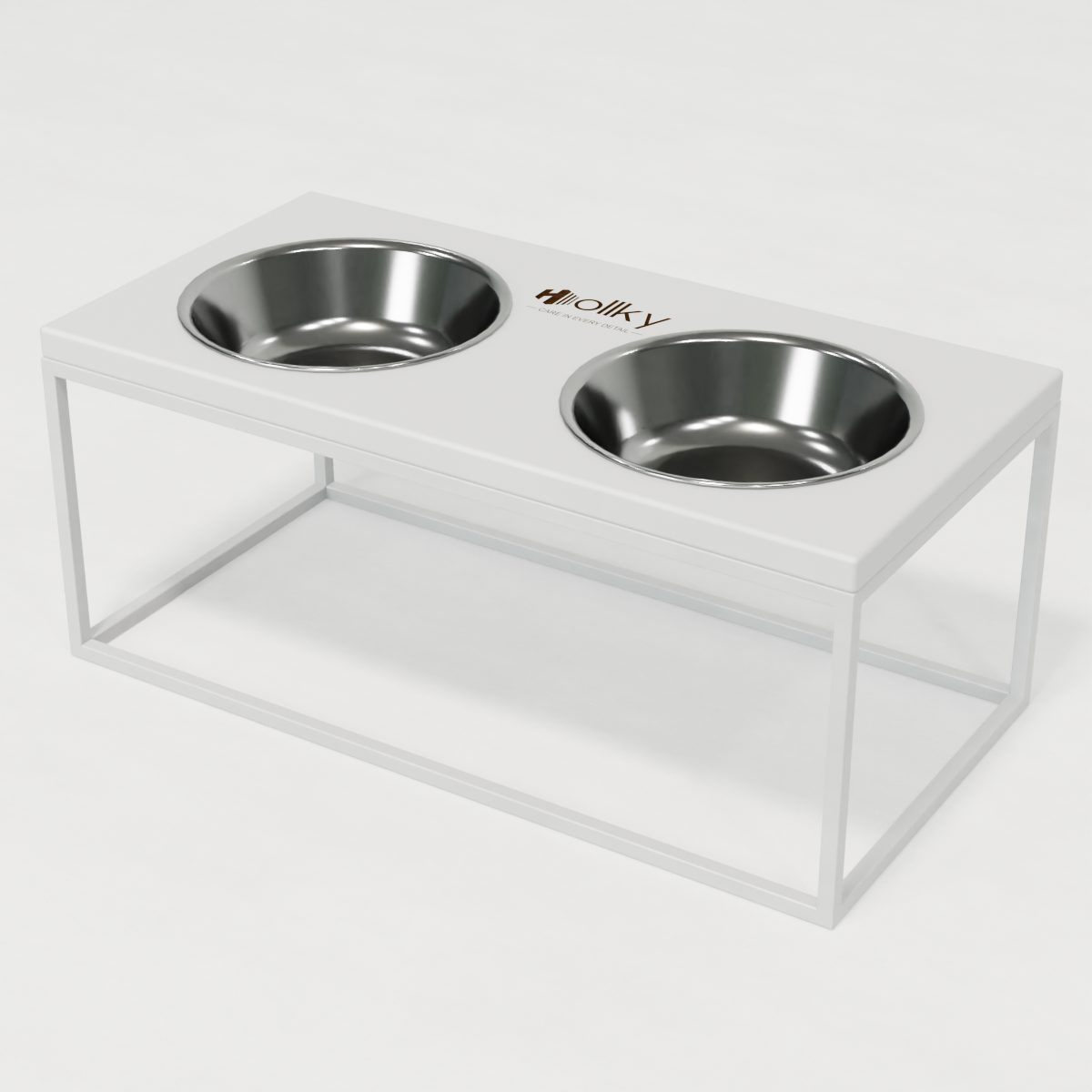 Миски на подставке для больших собак Hollky Base XL20 2х1,8 л (BXL20-522620-WHWH) - фото 9 Миски на подставке для больших собак Hollky Base XL20 2х1,8 л (BXL20-522620-WHWH) - фото 9