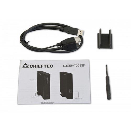 Корпус Chieftec для HDD/SSD CEB-7025S Aluminium/Plastic (11878831) - фото 3