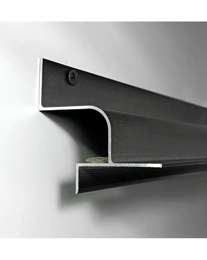 Алюминиевый профиль для теневого шва 21 мм LED 3 м Черный (2639707743)