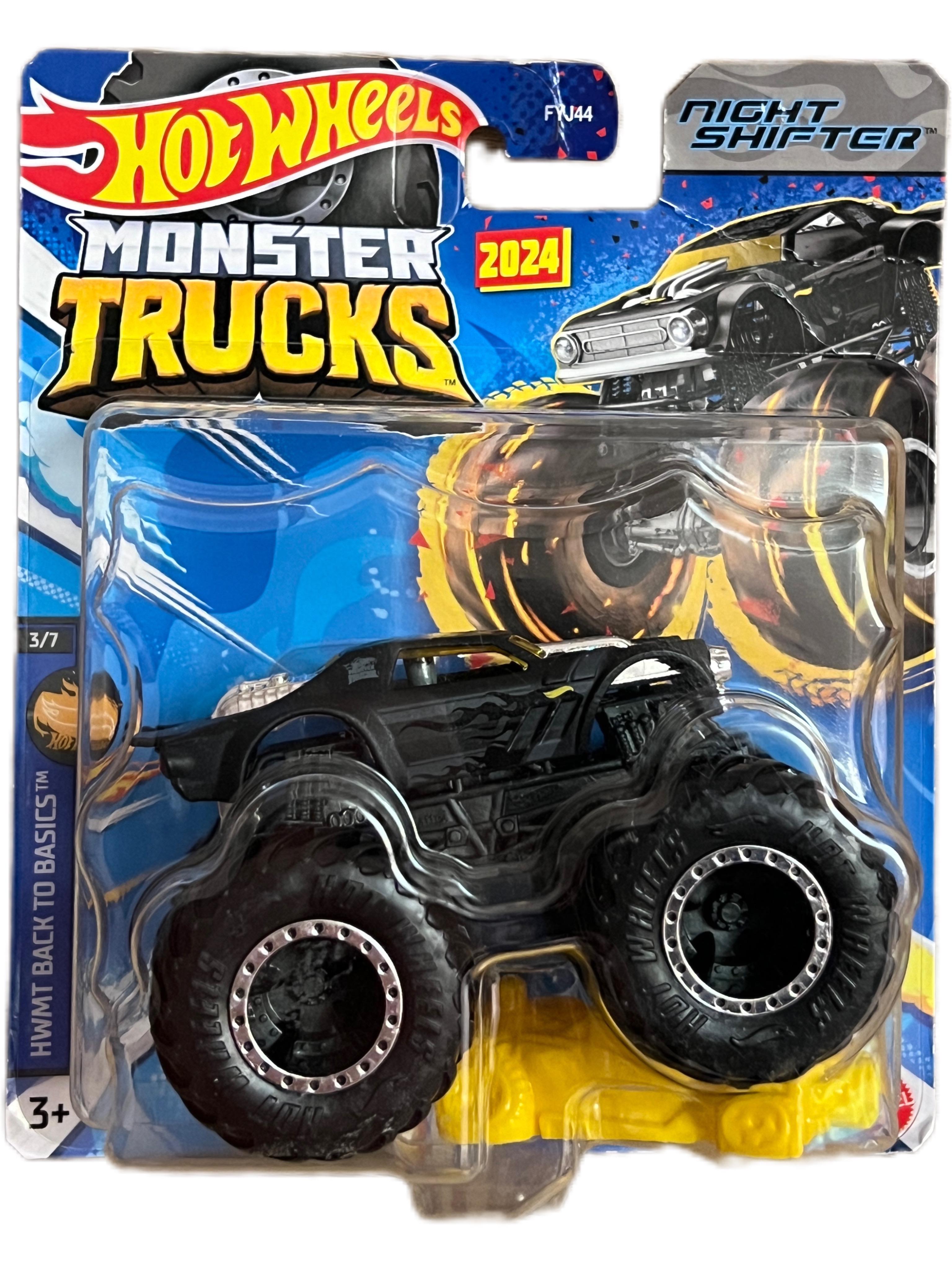 Игрушечная машинка-внедорожник Hot Wheels Monster truck HWMT Back To Basics Nicht Shifters (13919548)