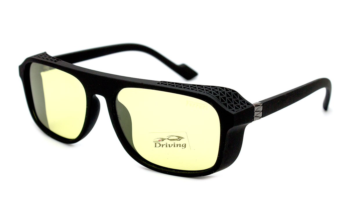 Окуляри чоловічі антифара 2099-C3 з пластиковою оправою на широке обличчя Чорний (40469)