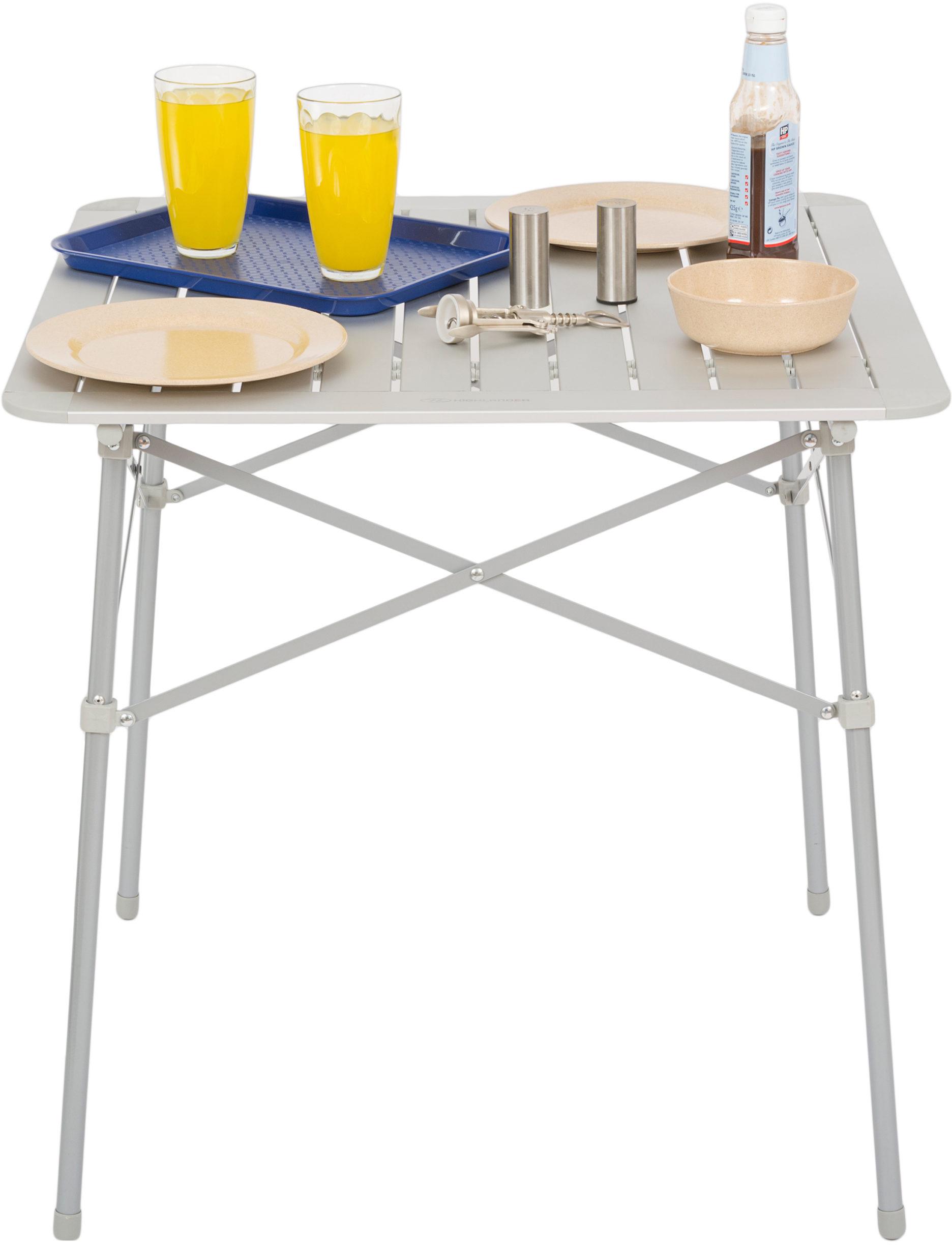 Стол раскладной Highlander Aluminium Slat Folding Table Small Silver (FUR073) - фото 2