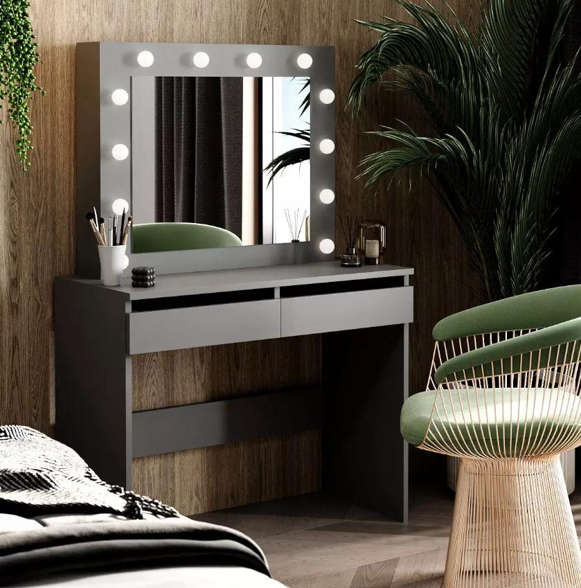 Столик туалетний LofTerno Head Malta 940х430х1400 мм Графіт сірий (TB32070700000) - фото 3 Столик туалетний LofTerno Head Malta 940х430х1400 мм Графіт сірий (TB32070700000) - фото 3