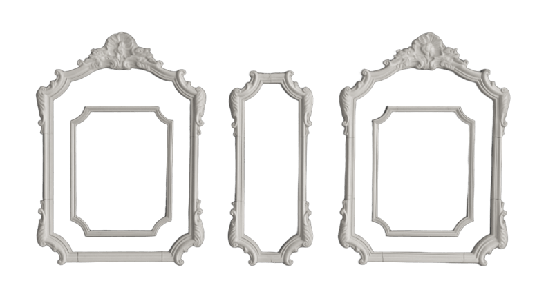 Комплект декоративных рамок гипсовых 3 шт. 1430/2520 мм (29053539)