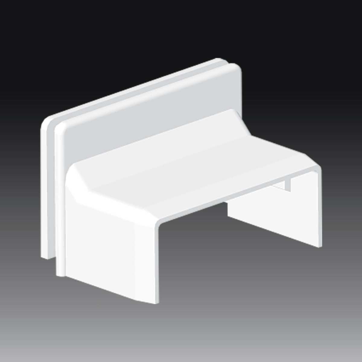 Перехідник KOPOS на коробку LK 40x15 мм ПВХ Білий (8719_HB)