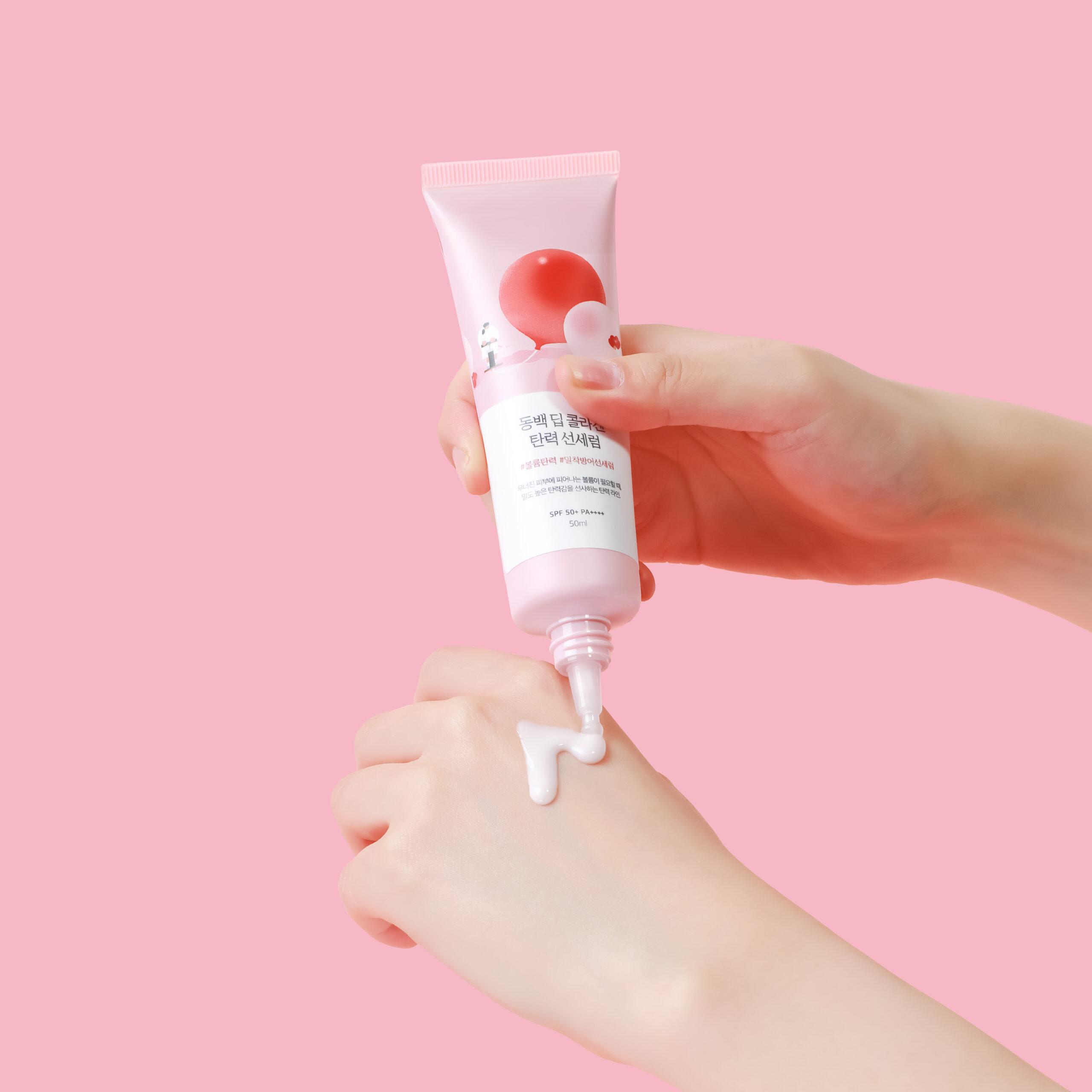 Сироватка із колагеном сонцезахисна ROUND LAB Camellia Deep Collagen Firming Sun Serum 50 мл - фото 3 Сироватка із колагеном сонцезахисна ROUND LAB Camellia Deep Collagen Firming Sun Serum 50 мл - фото 3