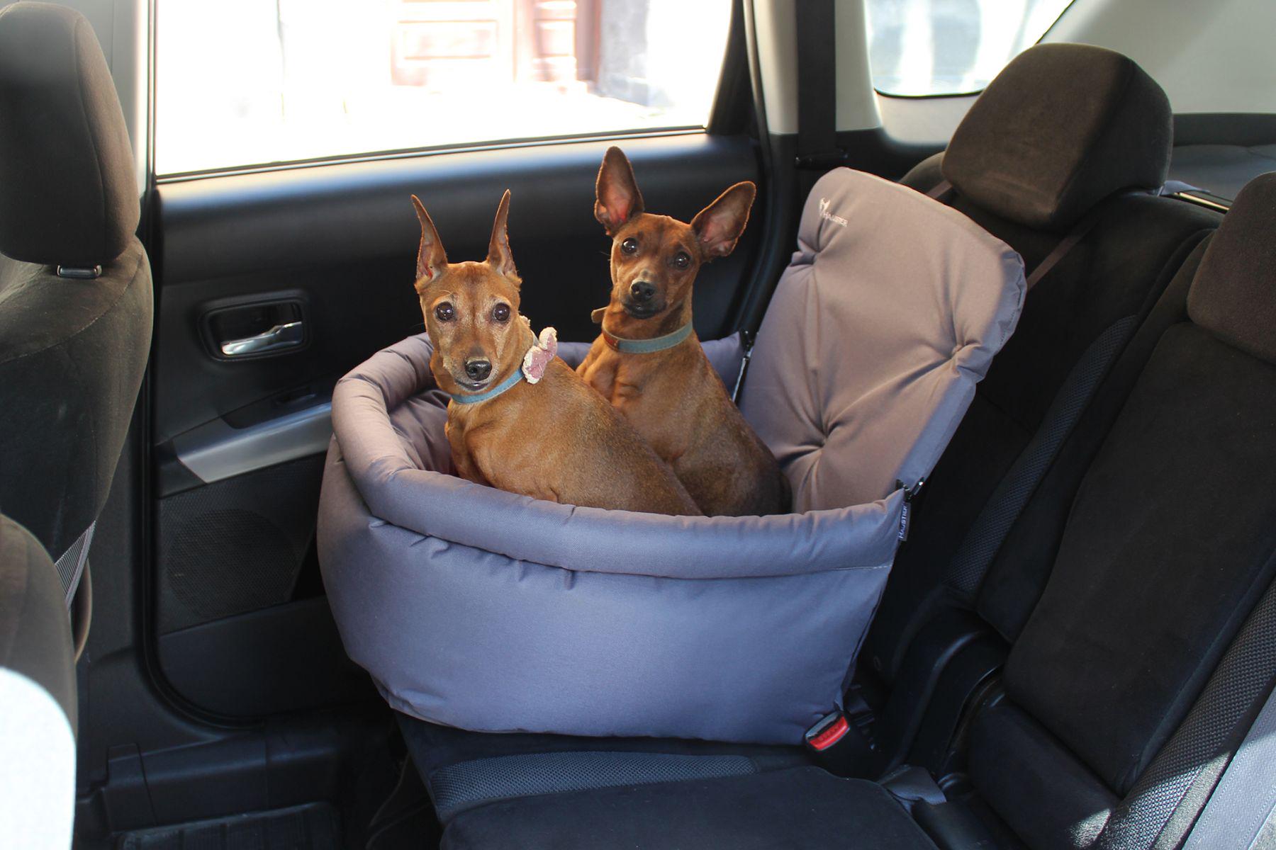 Автокрісло для Собак Haustier Happy Travel Gray S 40x40x20x45см (HT2-1-023) - фото 2 Автокрісло для Собак Haustier Happy Travel Gray S 40x40x20x45см (HT2-1-023) - фото 2