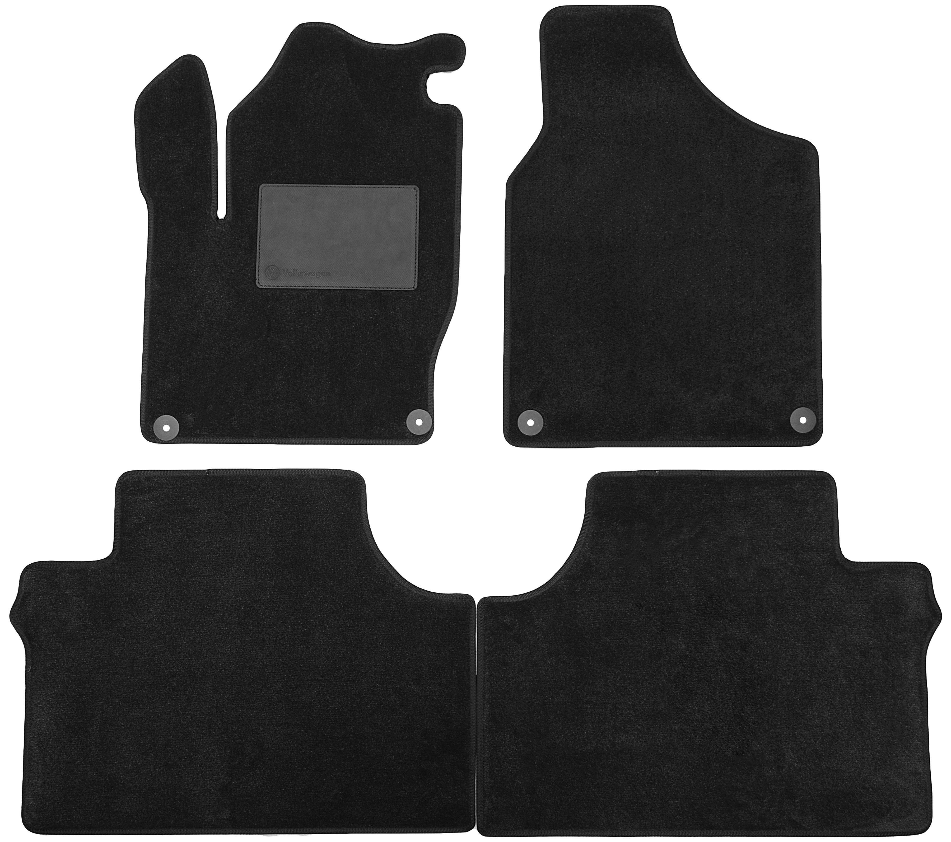 Коврики в салон для Volkswagen Sharan '01-10 текстильные Черный (165600)