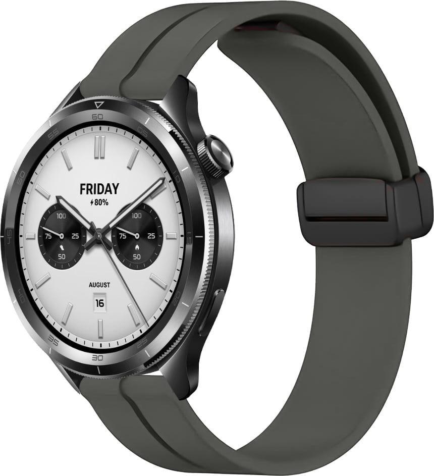 Ремешок силиконовый Rysta для Xiaomi Watch S4 47 мм Dark Grey (41861-25)