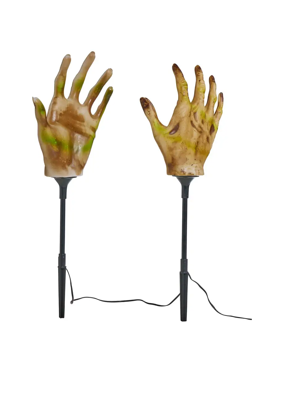 Декорация светодиодная на Хэллоуин Руки мертвеца комбинированный