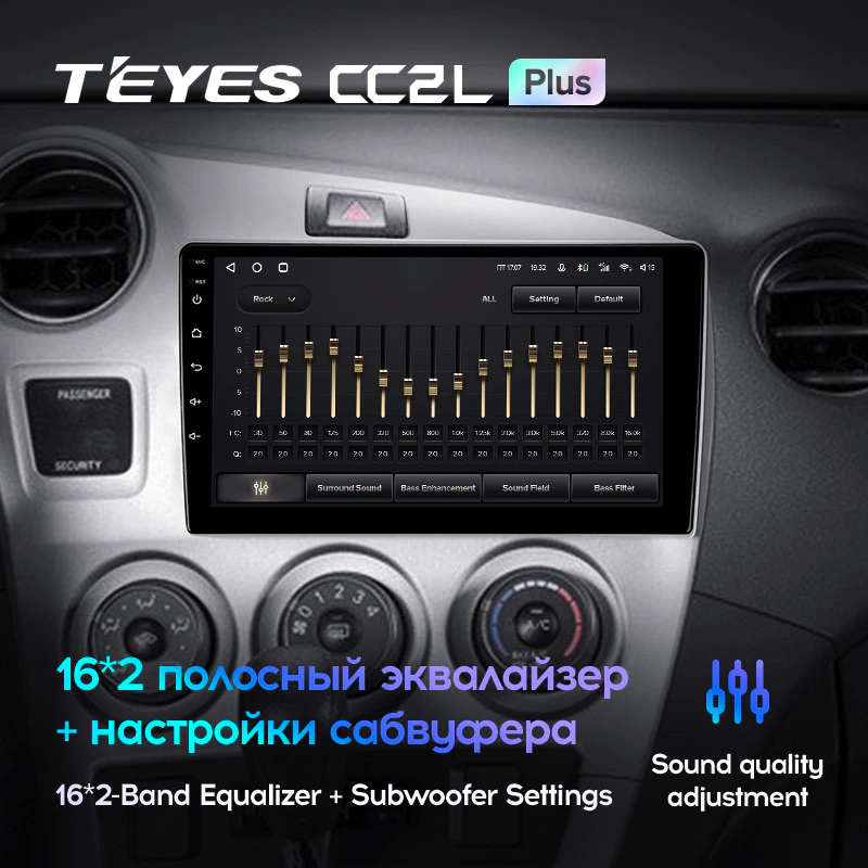 Автомагнітола штатна Teyes CC2L Plus 2/32 для Toyota Matrix 2 2008-2014 Android (1684823732) - фото 4