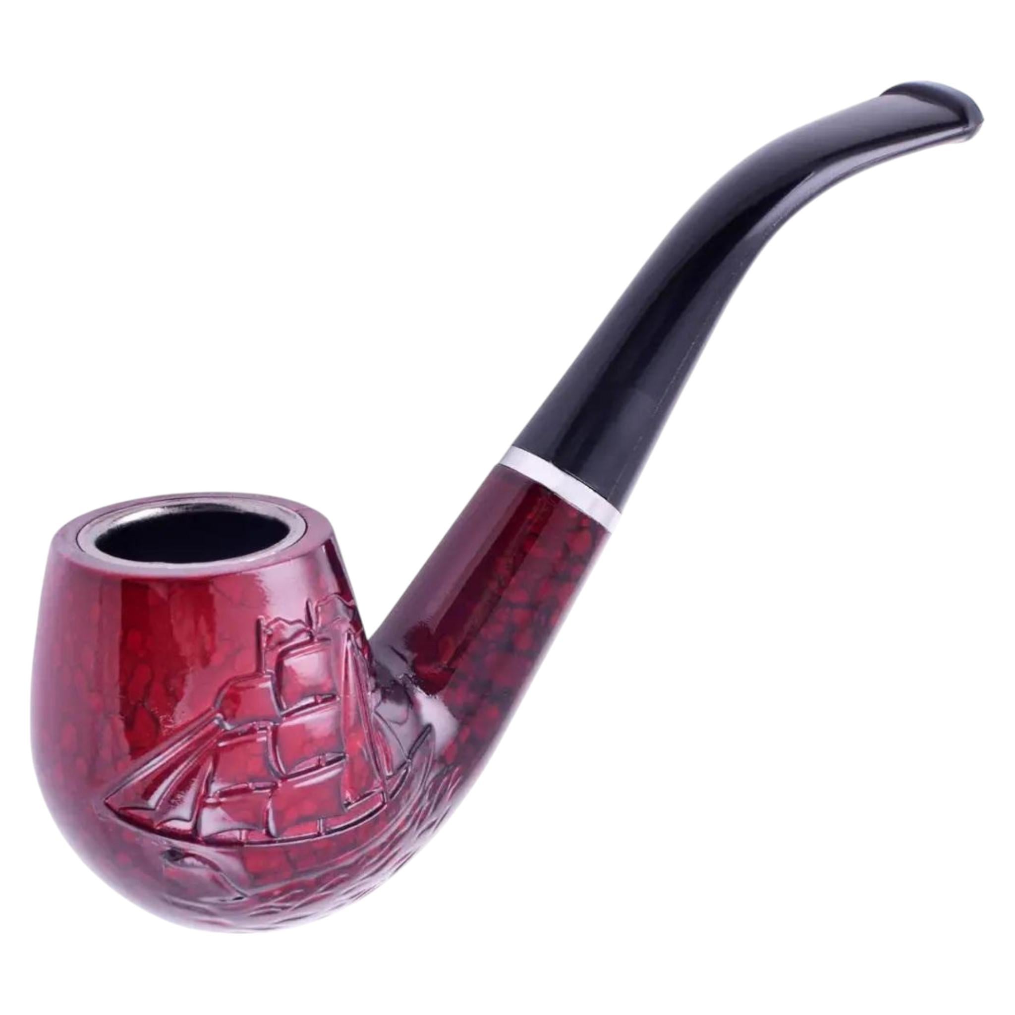 Трубка для паління Boxin Sailboat пластикова Red (L_HL215)