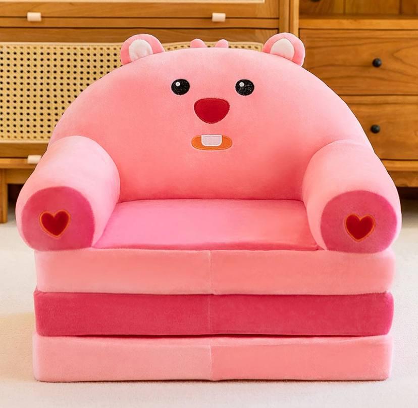 Мягкое кресло детское плюшевое Тедди трехсекционное бескаркасное Розовый (7390163) Мягкое кресло детское плюшевое Тедди трехсекционное бескаркасное Розовый (7390163)