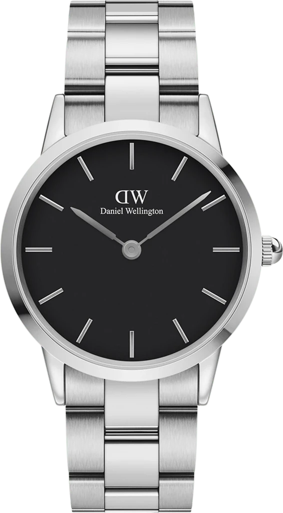 Наручные часы женские Daniel Wellington Iconic Link DW00100204 со стальным корпусом WR 30 м Черный (3149525514)