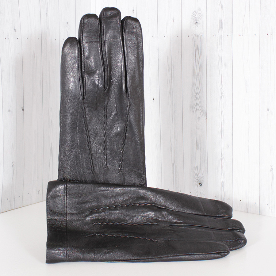 Рукавиці чоловічі шкіряні LM0578-1 демісезонні S/9,5"/21 см Чорний (2817014242)