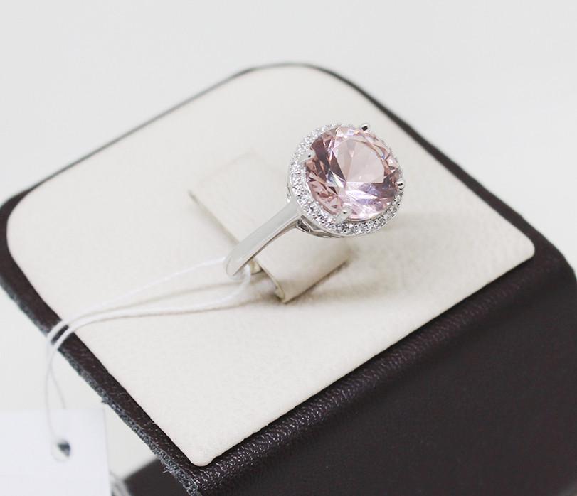 Кольцо серебряное с морганитом р. 17 3,98 г (1242617310) Кольцо серебряное с морганитом р. 17 3,98 г (1242617310)