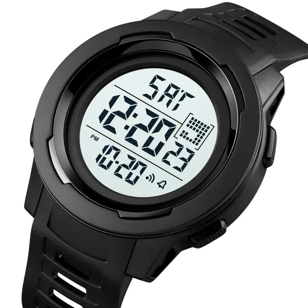 Часы мужские Skmei 1731 BKWT с кварцевым механизмом и влагозащитой Черный (99-97-8517-BW)