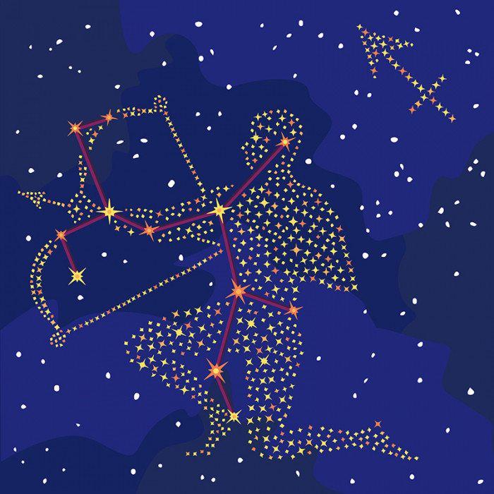 Картина по номерам Идейка Звездный знак/Стрелец 50х50 см (KH9511)