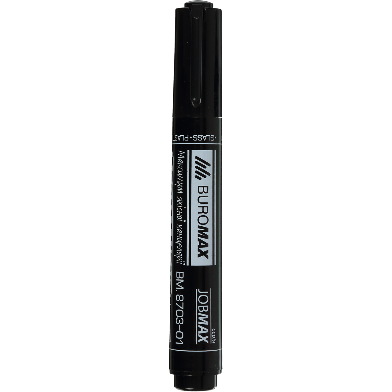 Маркер водостойкий JOBMAX 2-4 мм масляная основа Черный (BM.8703-01) - фото 2 Маркер водостойкий JOBMAX 2-4 мм масляная основа Черный (BM.8703-01) - фото 2