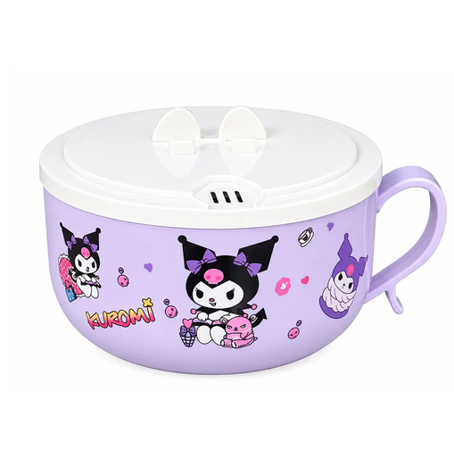 Кружка-мыска для быстрого приготовления с крышкой Sanrio Kuromi 1200 мл Кружка-мыска для быстрого приготовления с крышкой Sanrio Kuromi 1200 мл