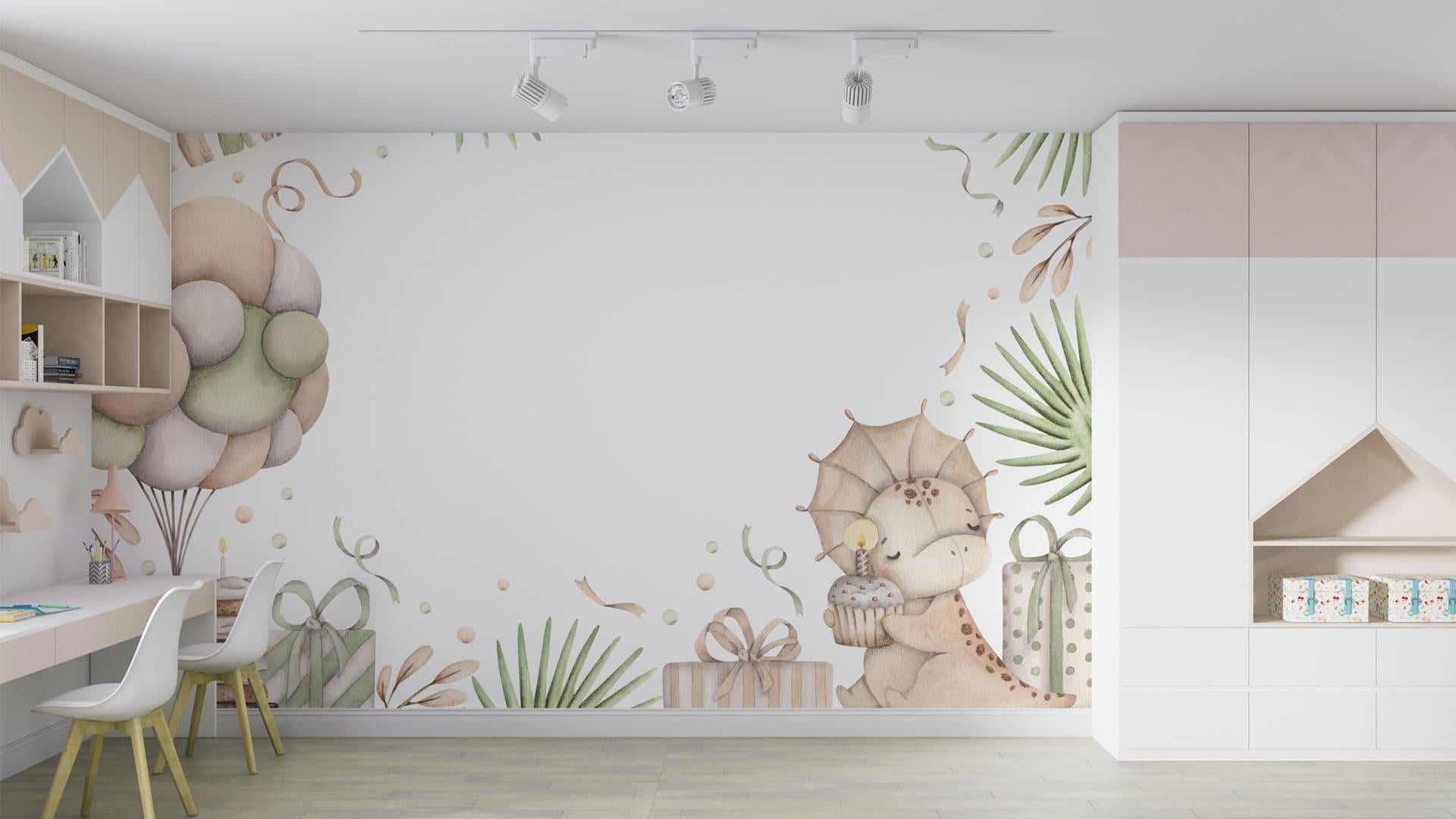 Фотошпалери флізелінові Styleo Print-walls День народження в джунглях 0857 300х250 см (Pw-0857/2)