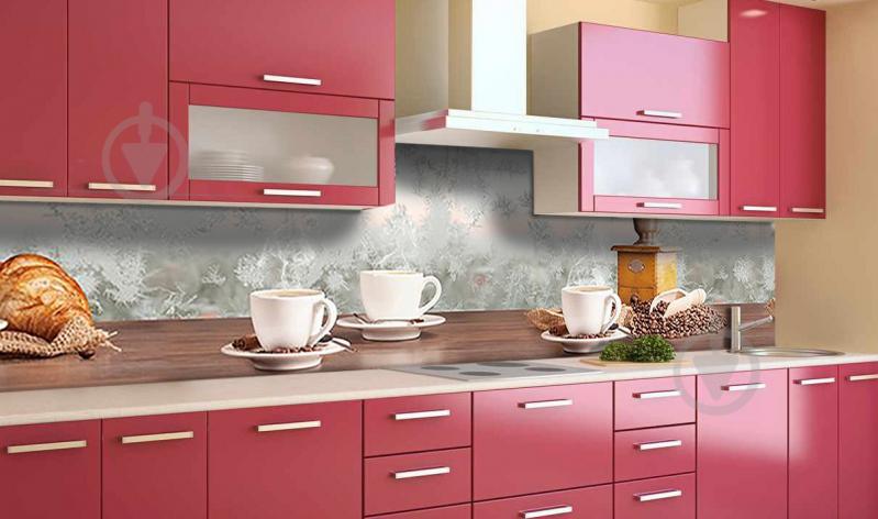 Наклейка виниловая кухонный фартук Zatarga "Чай с Круасанами" 600х2500 мм