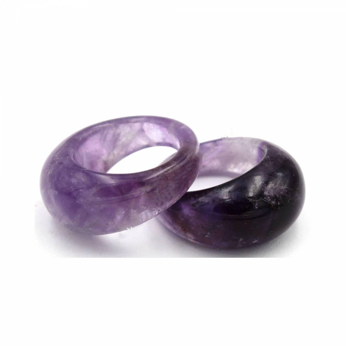 Перстень DARSANA из натурального камня аметист (DRSCH00213)